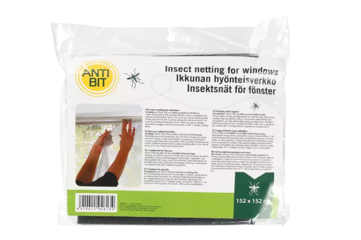 Hyönteisverkko ikkunaan 90x250cm - Tuhoeläinten ja rikkakasvien torjunta - 6410411946134 - 2