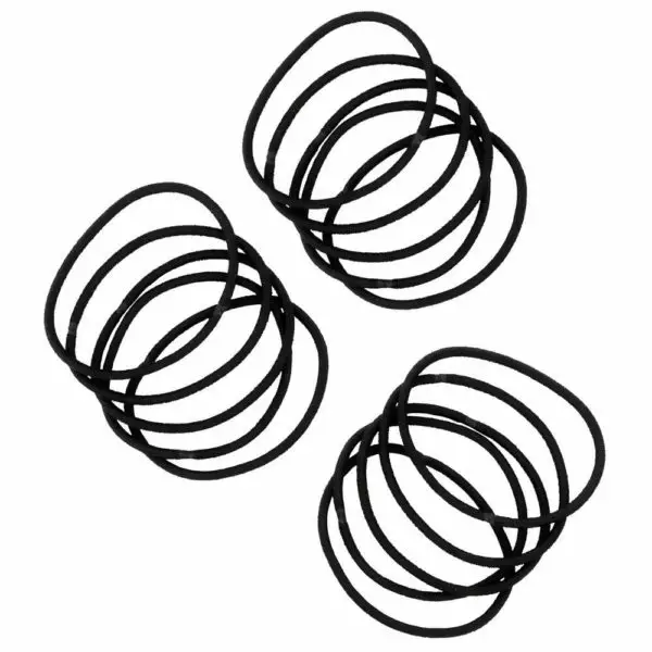 Ibero Hiuslenkki musta pyöreä 10kpl - Hiuskoristeet - 6413890014554 - 1