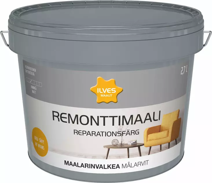 Ilves Remonttimaali Maalarinvalkea 2,7L - Remonttimaalit - 6430026950074 - 1