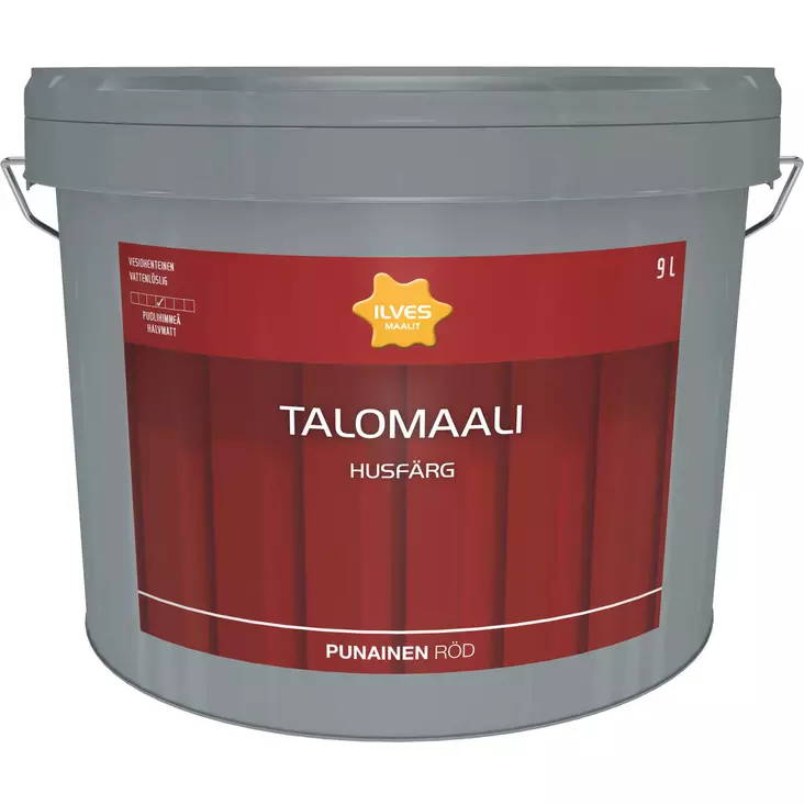 Ilves Talomaali Punainen 9L - Talomaalit - 6430026950654 - 1