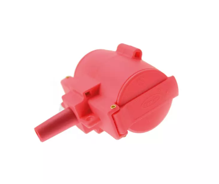 Jatkopistorasia 2-osainen RVT punainen - Pistorasiat - 6438140940384 - 1