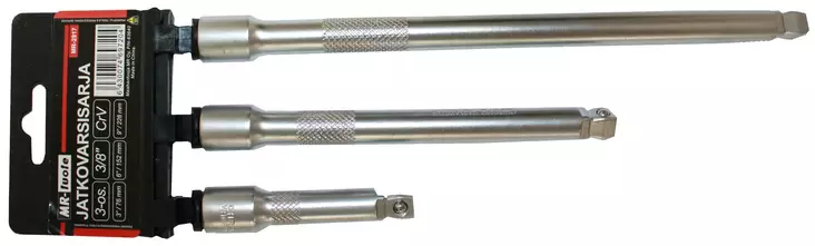 Jatkovarsisarja 3-os. 3/8" - Jatkovarret,niveljatkot ja adapterit - 6430074697204 - 1