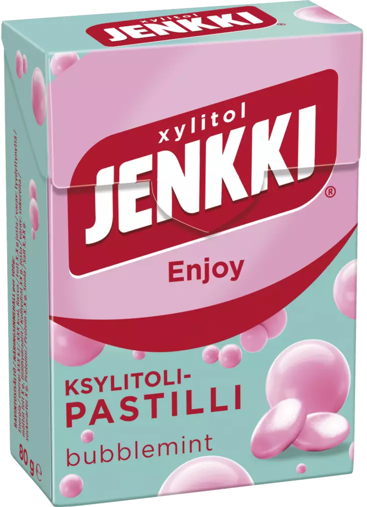Jenkki Enjoy Bubblemint pastilli 80g - Karkit - 6420256017074 - 1