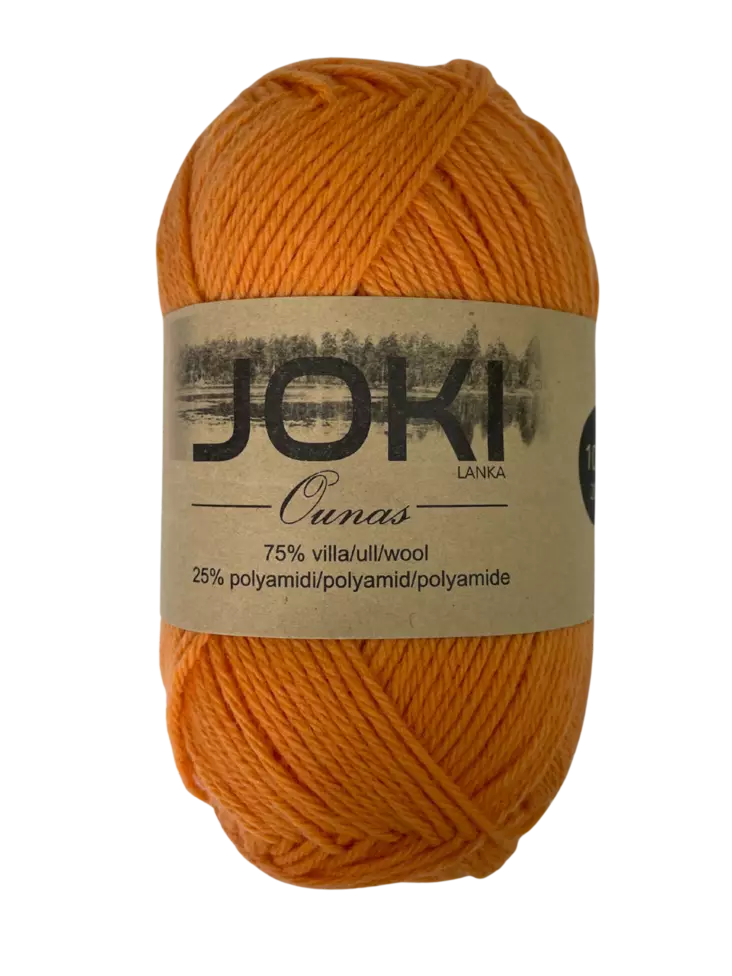 Joki Ounas Sukkalanka 100g Oranssi - Langat - 6438159389464 - 1