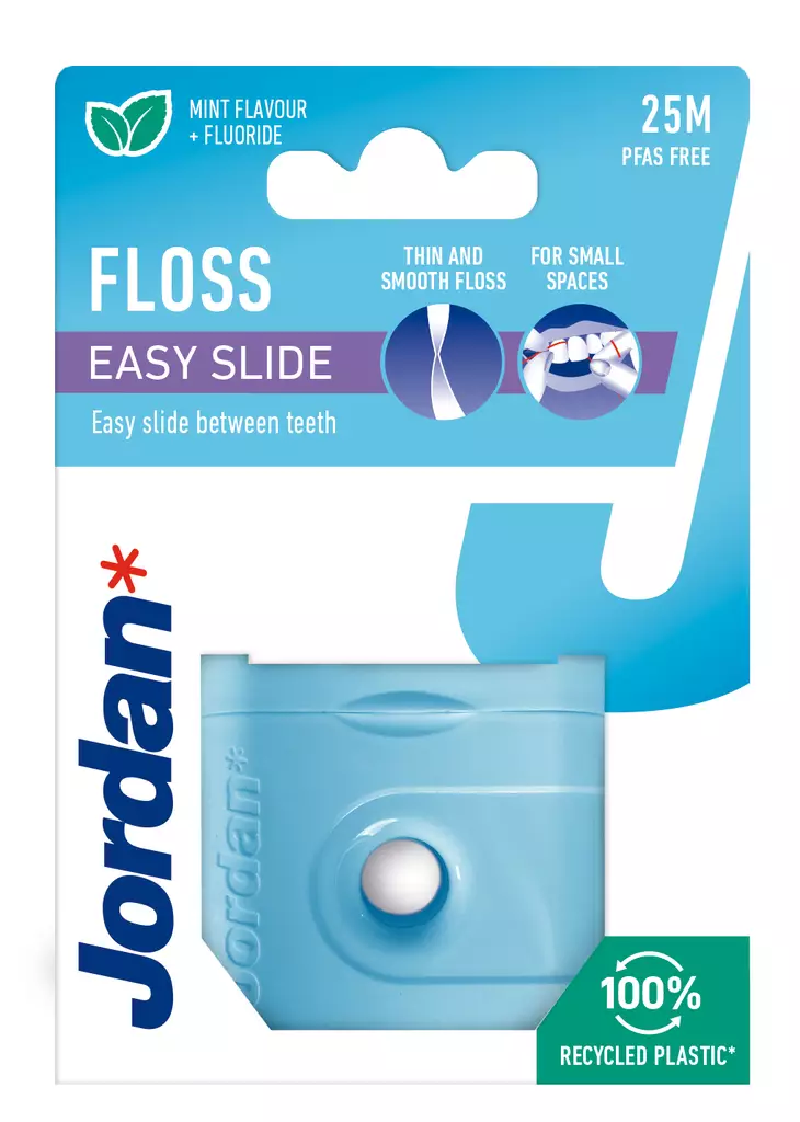 Jordan Easy Slide Fresh hammaslanka 25m - Suunhoitotarvikkeet & suuvedet - 7046110052594 - 1