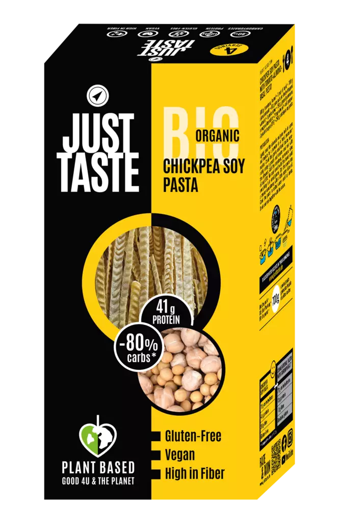 Just tastebio organic chickpea soy pasta - Kissat - 4260651480644 - 1