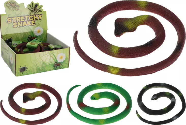 Käärme lelu 65cm, venyvä - Leikkihahmot ja -setit - 8720573592574 - 1