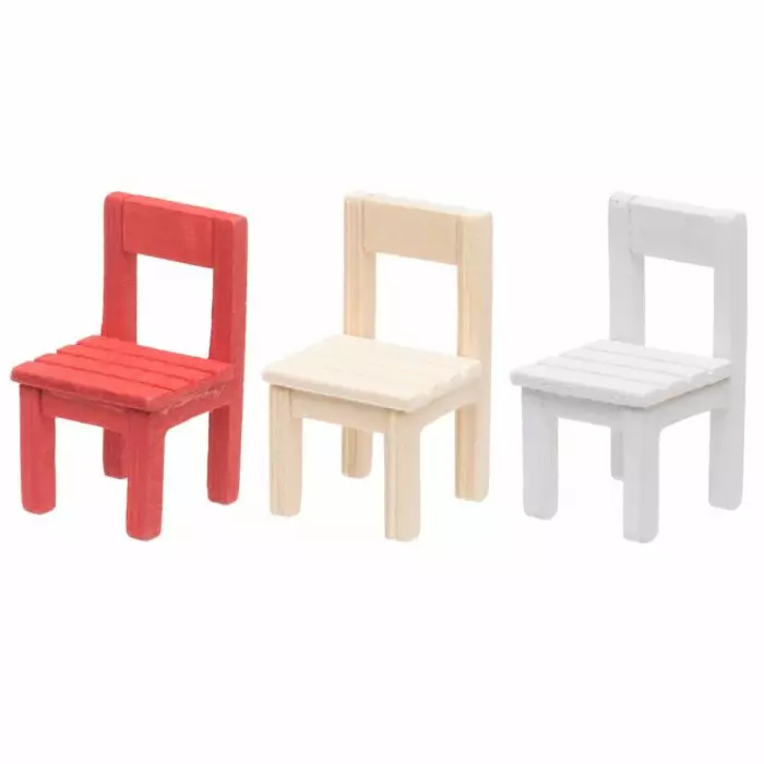 Kapel miniatyyri tuoli 6cm - Askartelukoristeet - 6410413104914 - 1