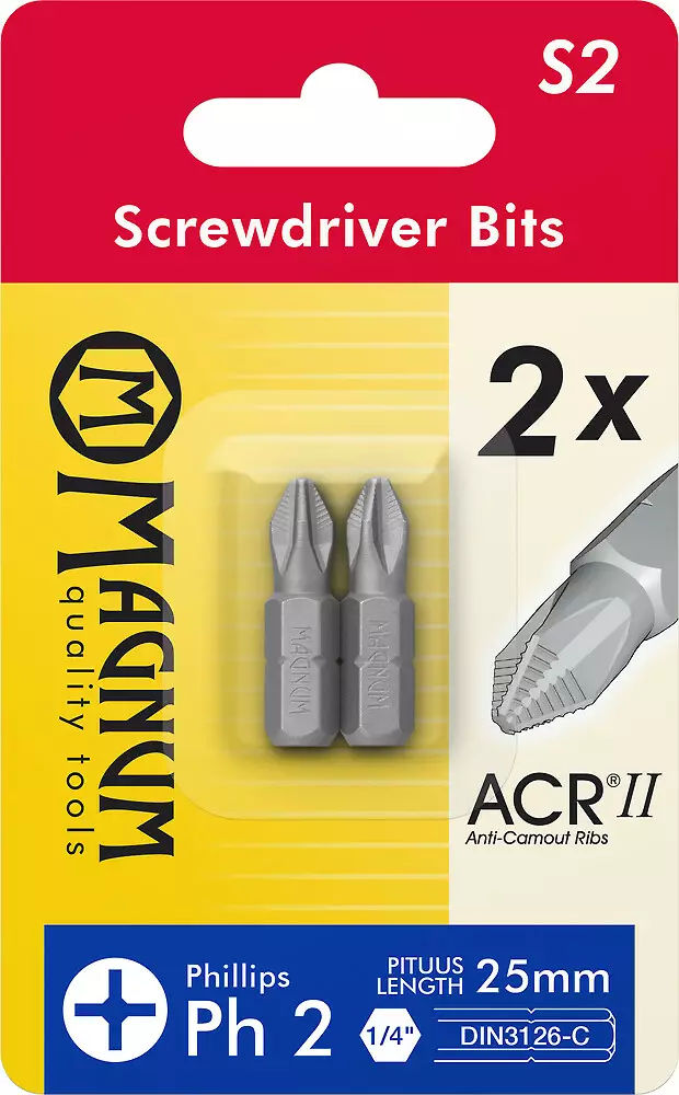 Kärki PH1 25mm 2kpl - Ruuvauskärjet - 6418868172014 - 1