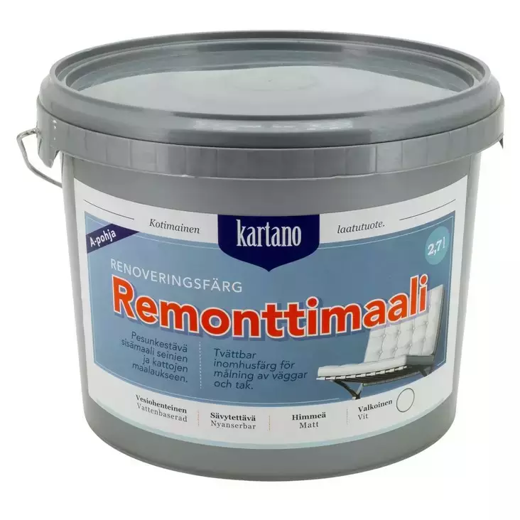 Kartano remonttimaali valkoinen 2,7l - Remonttimaalit - 6438168098364 - 1