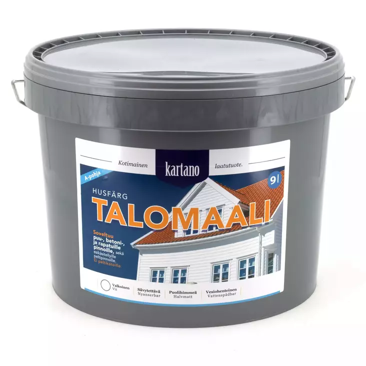 Kartano talomaali valkoinen 9l a-pohja - Talomaalit - 6438168098074 - 1