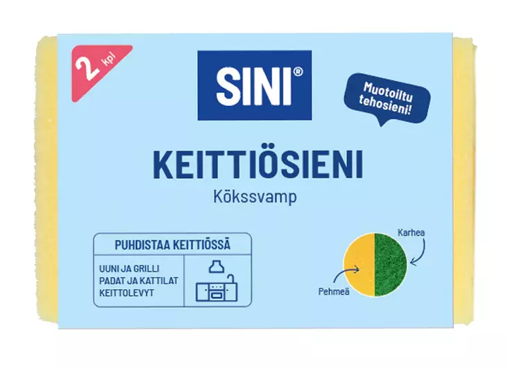 Keittiösieni 2 kpl - Hankaussienet ja teräsvillat - 6423800035104 - 1