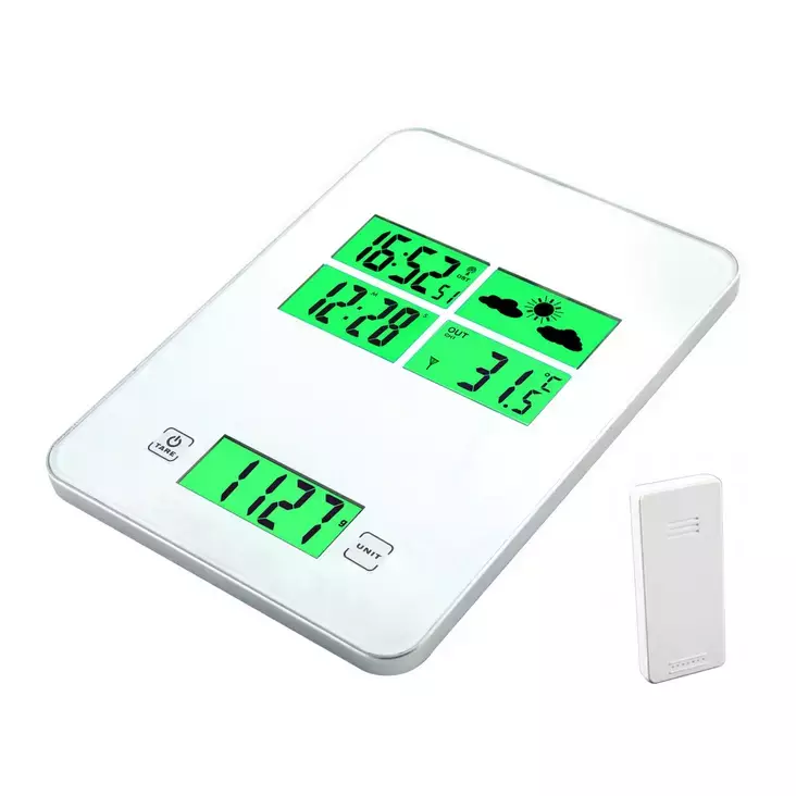 Keittiövaaka DIK.Sääasema Kello - Talousvaa´at - 6438152085844 - 1