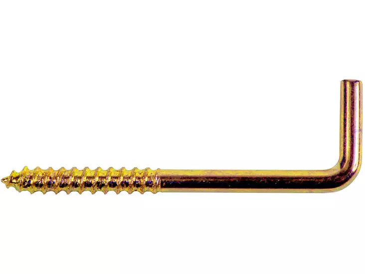 Kulmakoukku 25mm 6kpl messinki - Koukut ja naulakot - 6414672010344 - 1