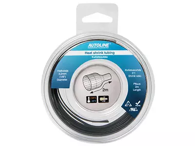 Kutistesukkakela 3.2-1.6mm 2m - Autosähkö asennustarvikkeet - 6438255190674 - 1