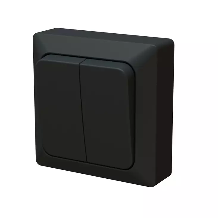 Kytkin 5 kruunu pinta HIILI - Sähköasennuskytkimet - 6438140197184 - 1