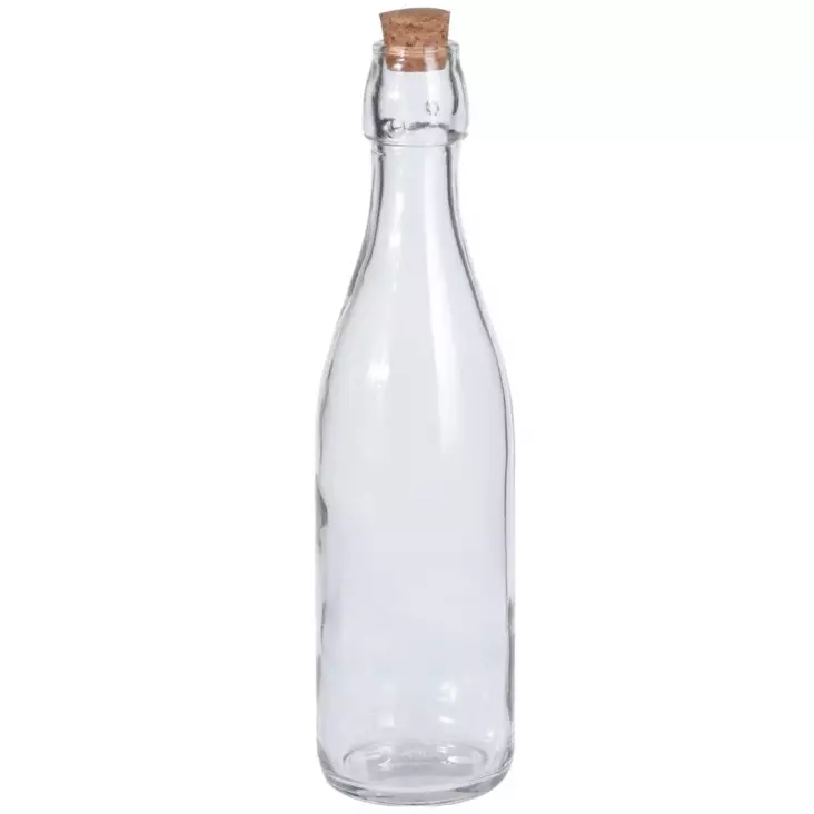 Lasipullo korkilla 500ml - Lasipullot ja -purkit - 8719987411984 - 1