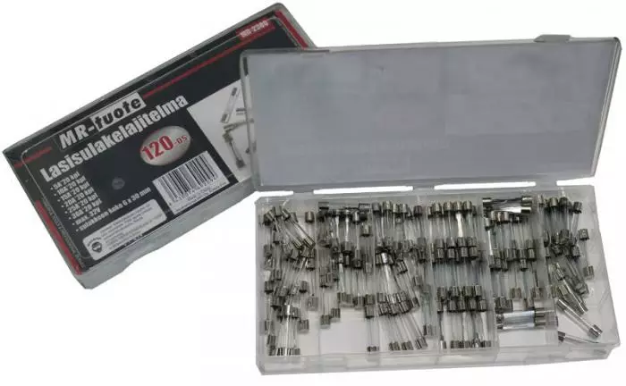 Lasisulakelajitelma 120-os. - Sulakkeet ja sulakelajitelmat - 6430074692094 - 1