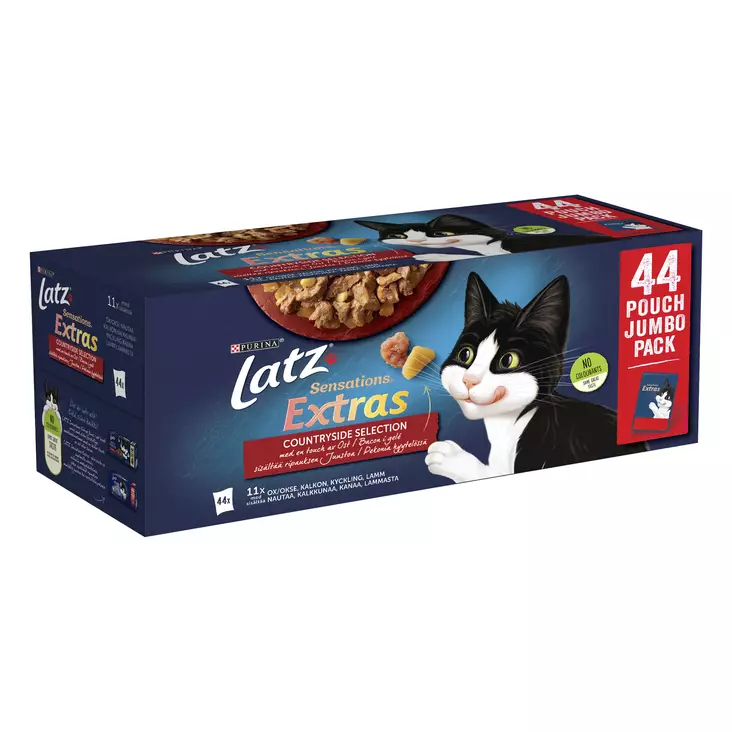 LATZ SENSAT EXTRAS 44X85G COUNTRY HYYT. - Poistokori - 7613039916384 - 1
