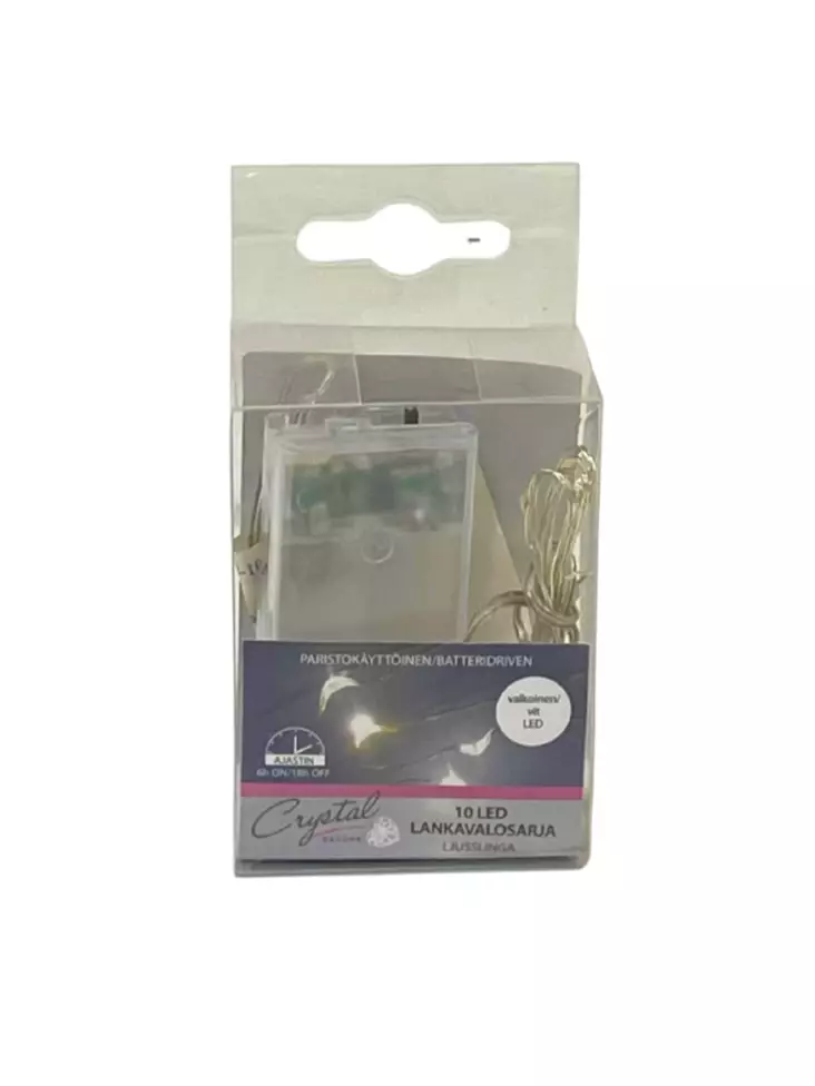 Led-lankavalosarja 10 kylmä valkoinen - Jouluvalot - 6438159117654 - 1