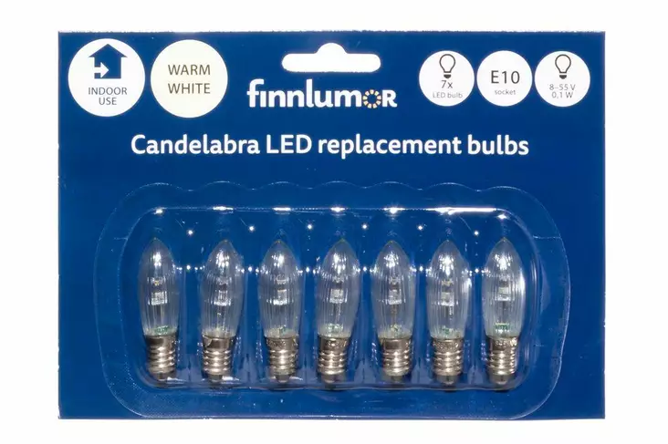 Led-vaihtolamppu 10-55v e10 2-9 haaraisi - Koristelamput - 6410412051004 - 2