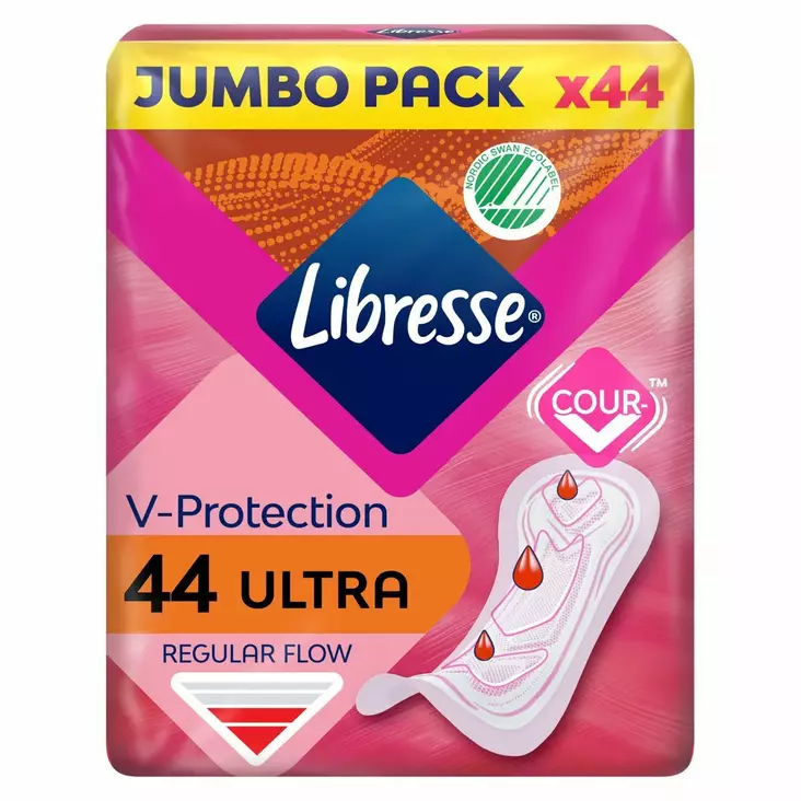 Libresse Ultra Regular Jumbo 44kpl - Pikkuhousunsuojat ja siteet - 7322541907444 - 1