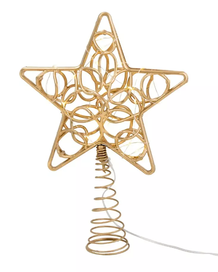 Lucia d20cm led-tähti kulta b/o - Jouluvalot - 6435200306814 - 1