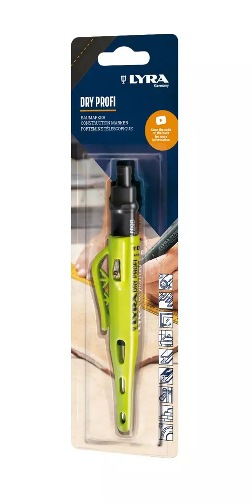 Lyra rakennusmarkkeri dry profi kp - Merkkausvälineet - 4084900409084 - 1