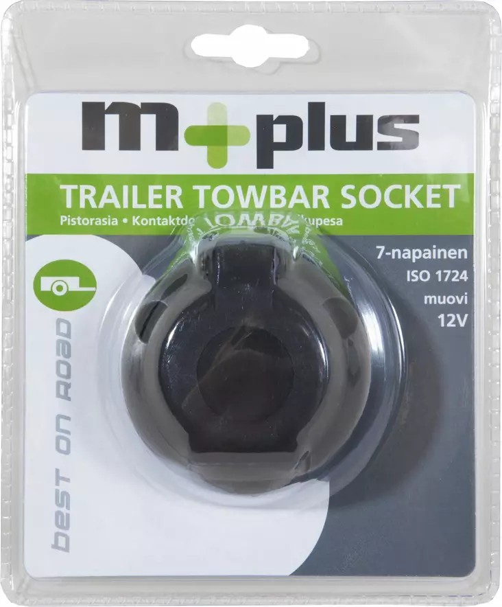 M+ 7-Napainen 12V rasia muovia - Peräkärryn pistokkeet ja rasiat - 6417196774044 - 1