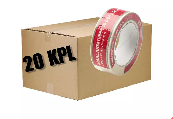 Maalarinteippi 38mmx50m LAATIKKO (24kpl) - Suuremmat erät - 0012224 - 1