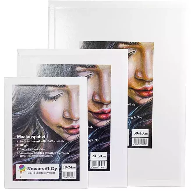 Maalauspahvi 24x30cm 280g puuvilla - Muut askartelutarvikkeet - 6429810234094 - 1