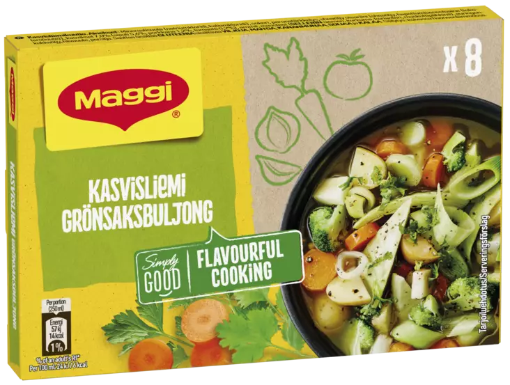 MAGGI KASVISLIEMI 8X10G - Ruokaöljyt, maustaminen ja makeutus - 8585002445674 - 1