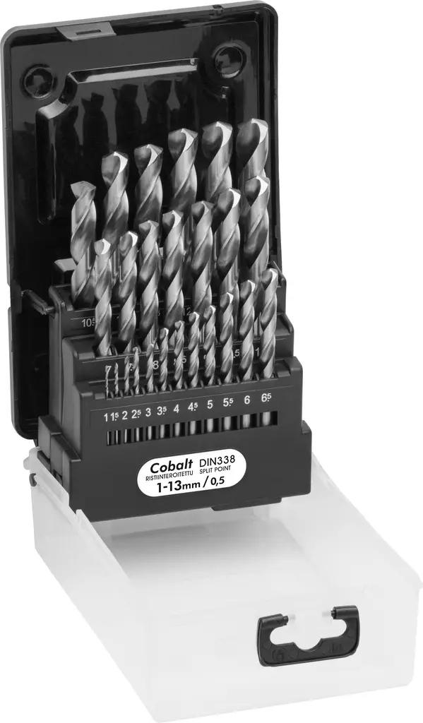 Magnum metalliporanteräsarja Cobalt 25-os. 1-13mm - Poraistukat ja jatkovarret - 6418868905254 - 1