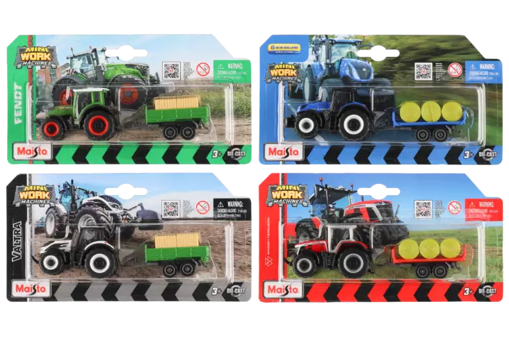 Maisto mini traktori ja peräkärry - Leikkiautot ja kauko-ohjattavat autot - 6410416155364 - 2
