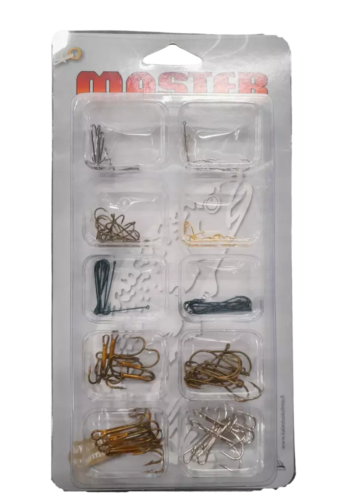 Master koukkulajitelma 100kpl - Perukkeet, lukot, koukut ja painot - 6416473146574 - 1