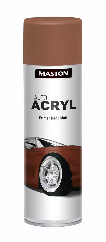 Maston AutoACRYL Pohjamaali punaruskea 500ml - Automaalit - 6412490024994 - 2
