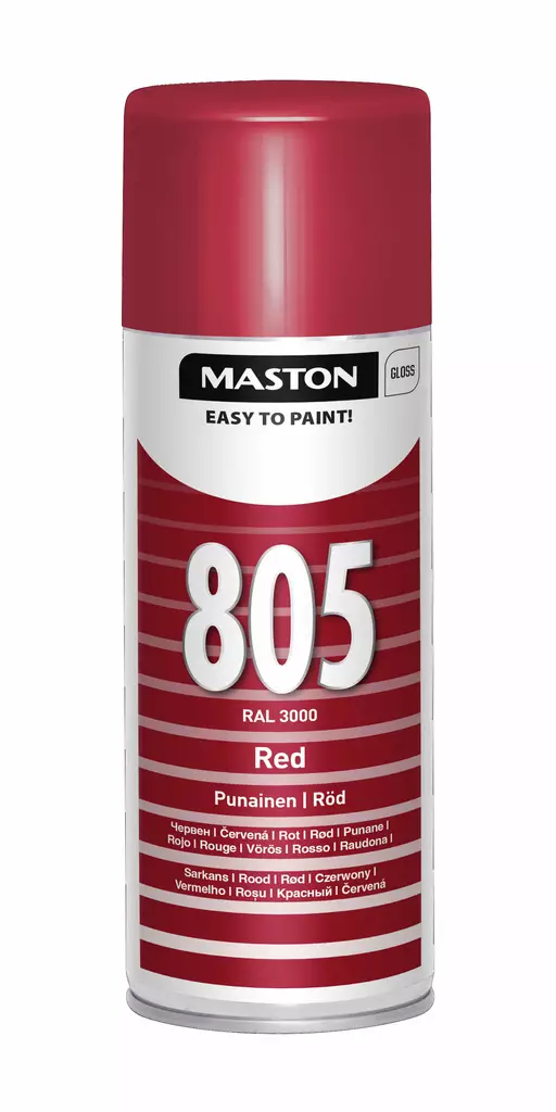 Maston Spraymaali 100- Punainen 805 400ml - Spraymaalit - 6412491008054 - 2