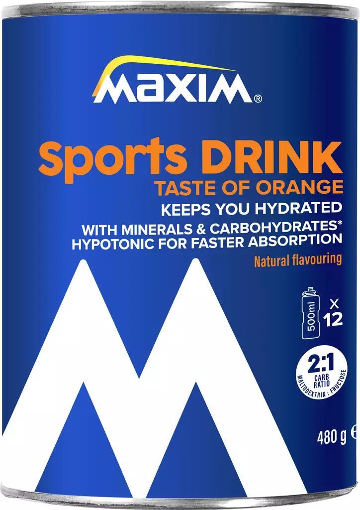 Maxim sport drink fresh orange 480g - Urheiluravinteet ja -valmisteet - 5704190113834 - 1