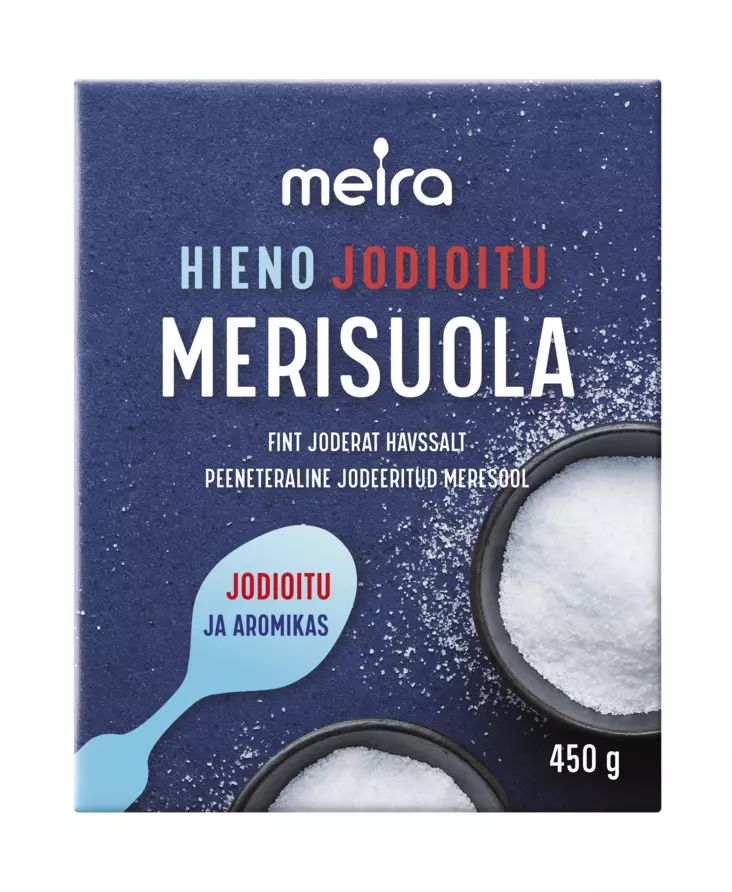 Meira Merisuola hieno jodioitu 450g - Suolat - 6420101884684 - 1