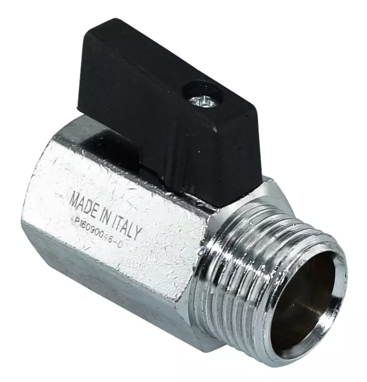 Minipalloventtiili 1/2" sisäkierre - ulkokierre - Palloventtiilit ja sulkuventtiilit - 6438140057044 - 1