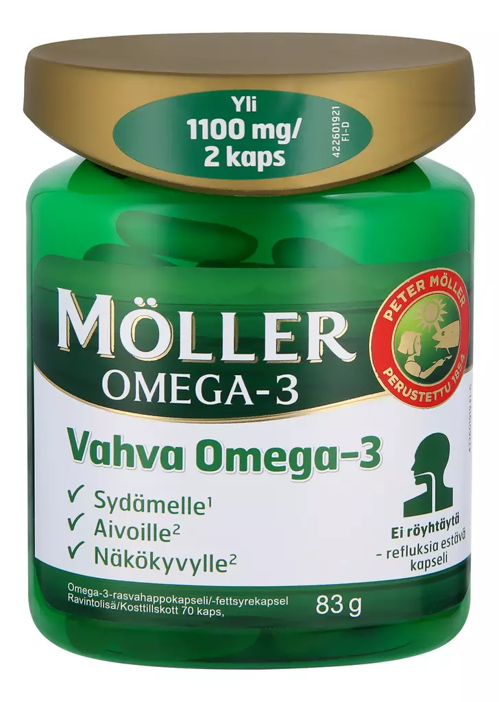 Möllerin Vahva Omega-3 70 kaps. ravintol - Rasvahapot - 70112474 - 1