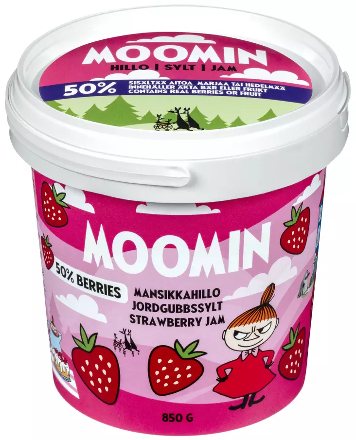Moomin mansikkahillo 850g - Säilykkeet, hillot ja marmeladit - 6410840073364 - 1