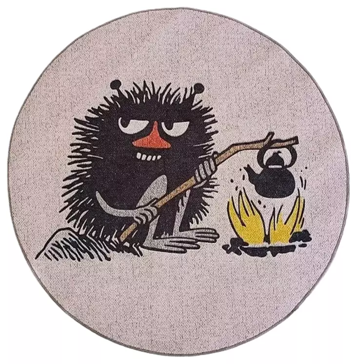 Muumimatto Haisuli nuotiolla 80cm beige - Käytävämatot - 6430079288384 - 1