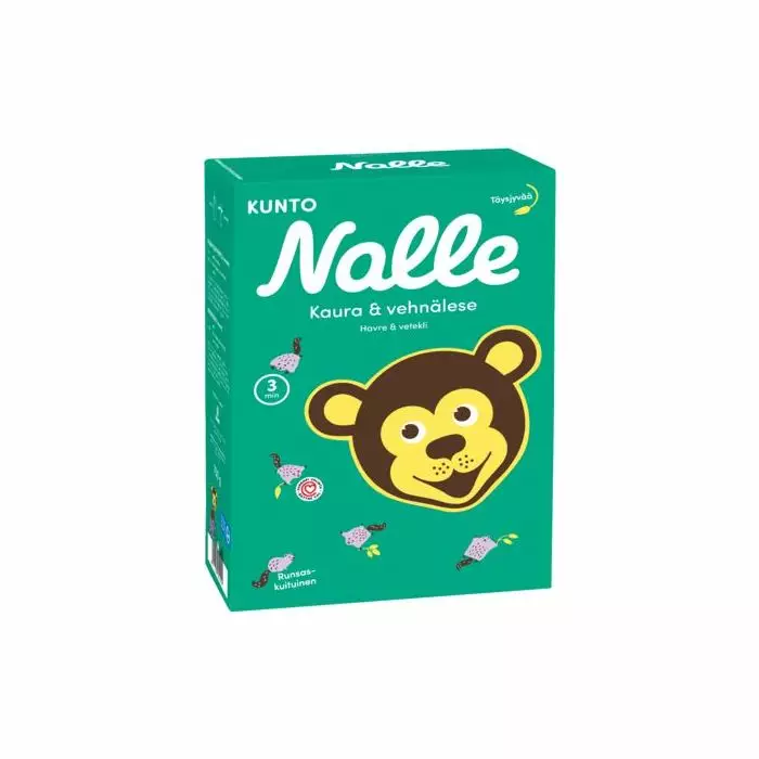 Nalle kuntokaura kaurahiutaleita ja vehnäleseitä 750g - Muut hiutaleet - 6411200106104 - 1