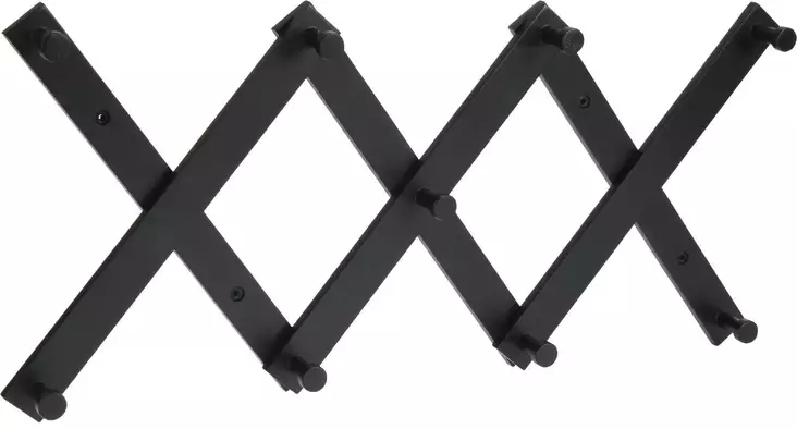 Naulakko MDF musta 31x12x6cm - Koukut ja naulakot - 8720573304894 - 1