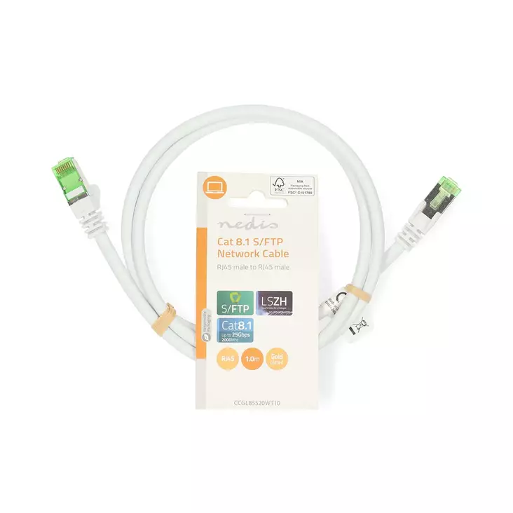 Nedis Cat 8.1 verkkokaapeli 1m - Verkkokaapelit - 5412810424474 - 1