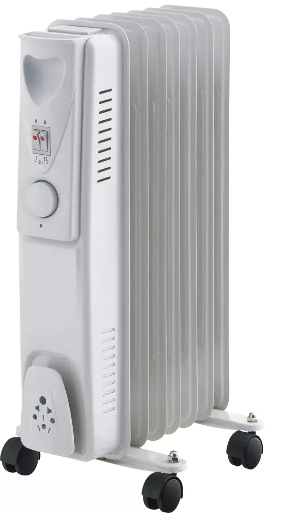 Nordland Öljytäytteinen lämmitin 1500W pyörillä - Lämmittimet ja terassilämmittimet - 6438168121444 - 1