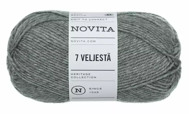 Novita lanka 7 Veljestä 100g kallio 048 - Langat - 6412618201184 - 1