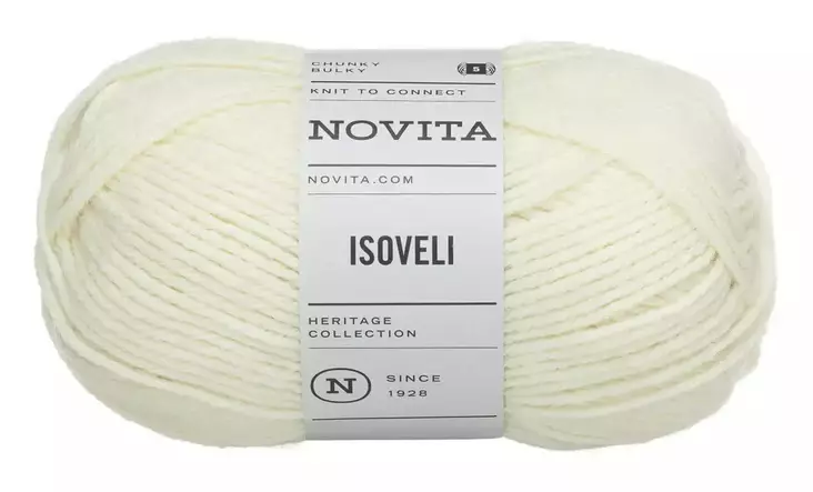 Novita lanka Isoveli 100 g luonnonvalkoinen 010 - Langat - 6412618204154 - 1