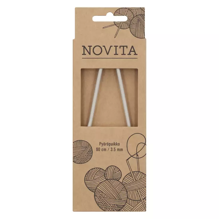 Novita Pyöröpuikot 80cm 3,5mm - Puikot - 6412619683514 - 1